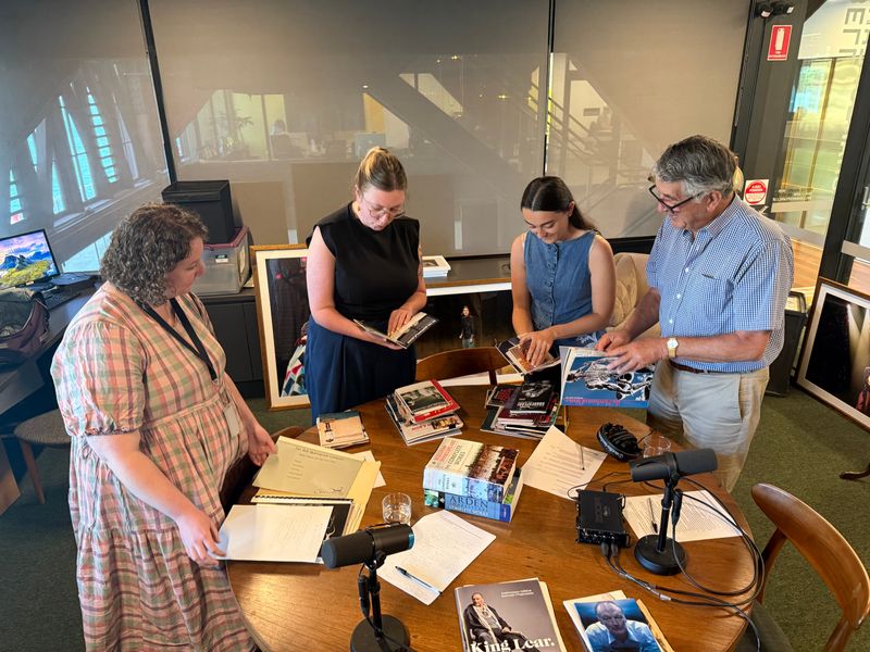 Beatrice Waller David Pumphrey OAM Bell Shakespeare team trawling through archives