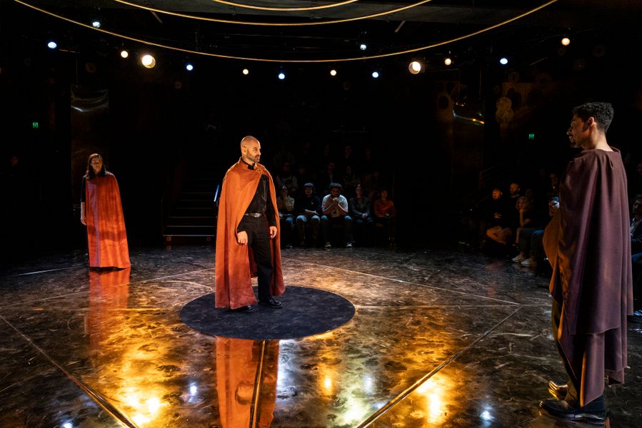 Lizzie Schebesta, Shameer Birges and Darius Williams in King Lear (2024)