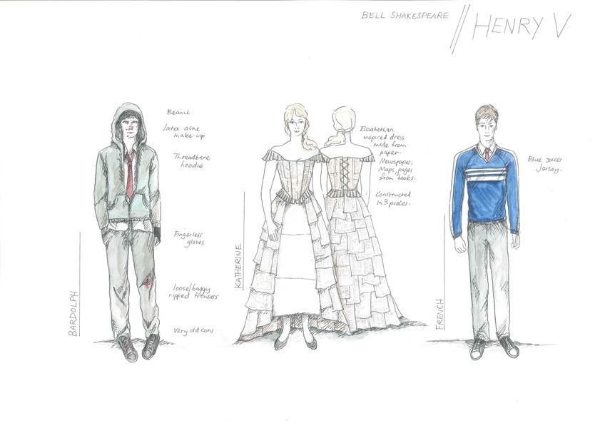 Henry 5 2014 Anna Gardiner Costume sketches v2 Page 1 Image 0001