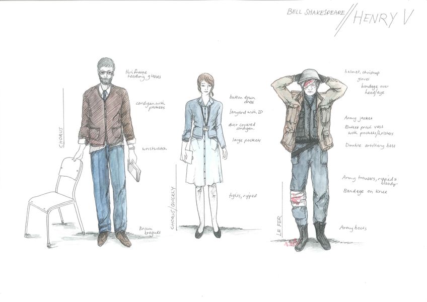 Henry 5 2014 Anna Gardiner Costume sketches v2 Page 3 Image 0001