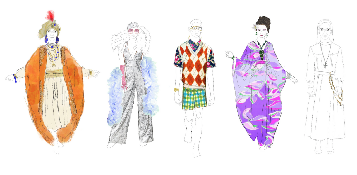 Costume designs by Hugh O'Connor
