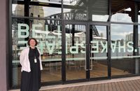 Beatrice Waller outside Bell Shakespeare