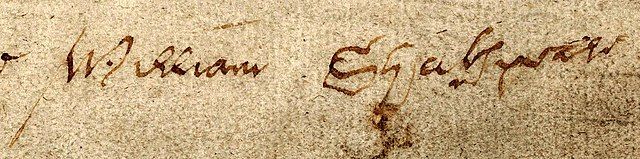 Shakespeare's signature on his will